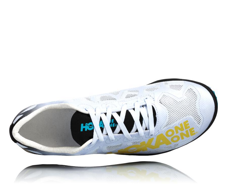 Spikes Mens - Hoka One One Rocket X - White - DSKUVXW-50